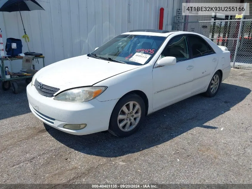 2003 Toyota Camry Xle VIN: 4T1BE32K93U255166 Lot: 40401135