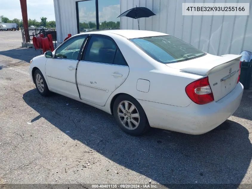 2003 Toyota Camry Xle VIN: 4T1BE32K93U255166 Lot: 40401135