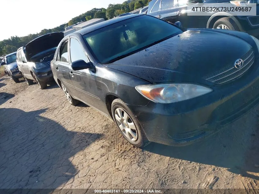 2003 Toyota Camry Le VIN: 4T1BE32K73U249687 Lot: 40403141