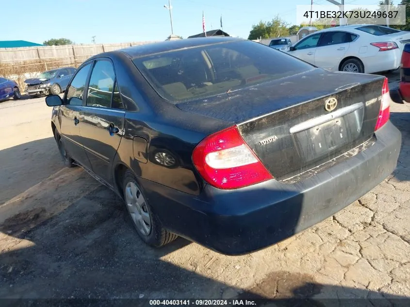 2003 Toyota Camry Le VIN: 4T1BE32K73U249687 Lot: 40403141