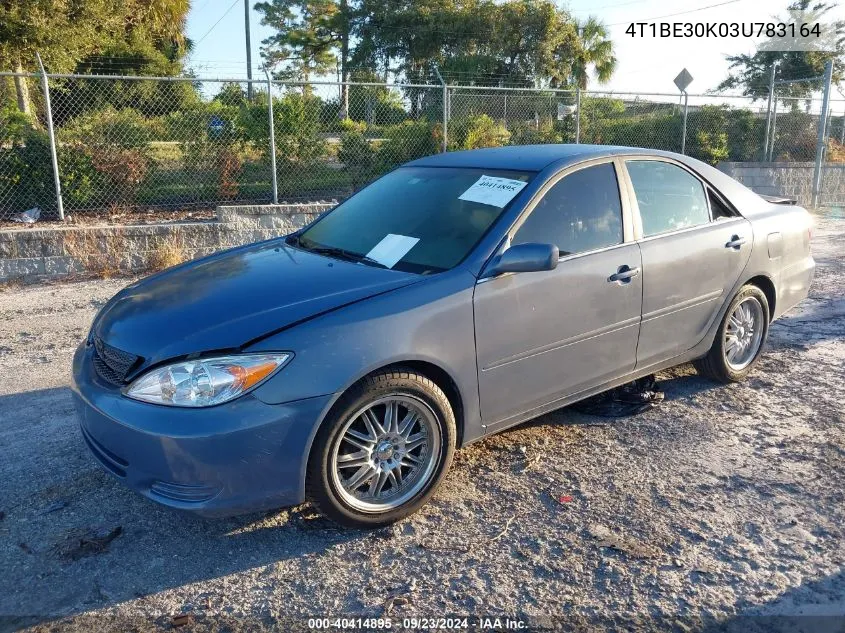 2003 Toyota Camry Le/Xle/Se VIN: 4T1BE30K03U783164 Lot: 40414895