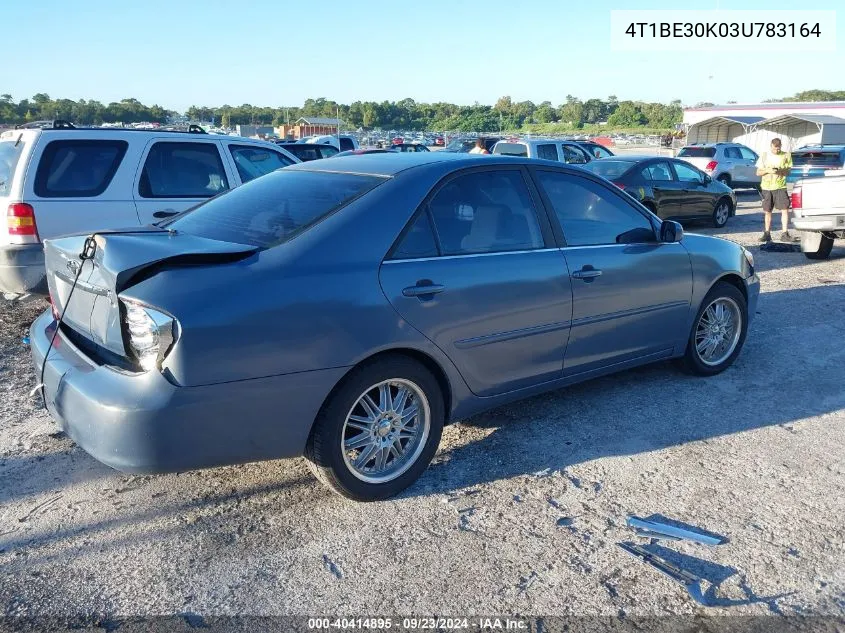 2003 Toyota Camry Le/Xle/Se VIN: 4T1BE30K03U783164 Lot: 40414895