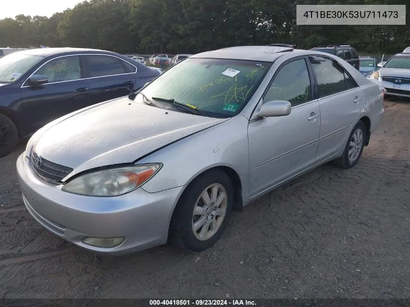 2003 Toyota Camry Xle VIN: 4T1BE30K53U711473 Lot: 40418501