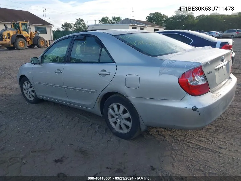 2003 Toyota Camry Xle VIN: 4T1BE30K53U711473 Lot: 40418501