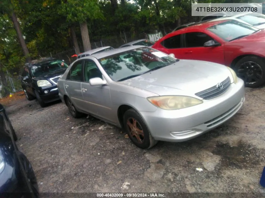 2003 Toyota Camry Le VIN: 4T1BE32KX3U207708 Lot: 40432009