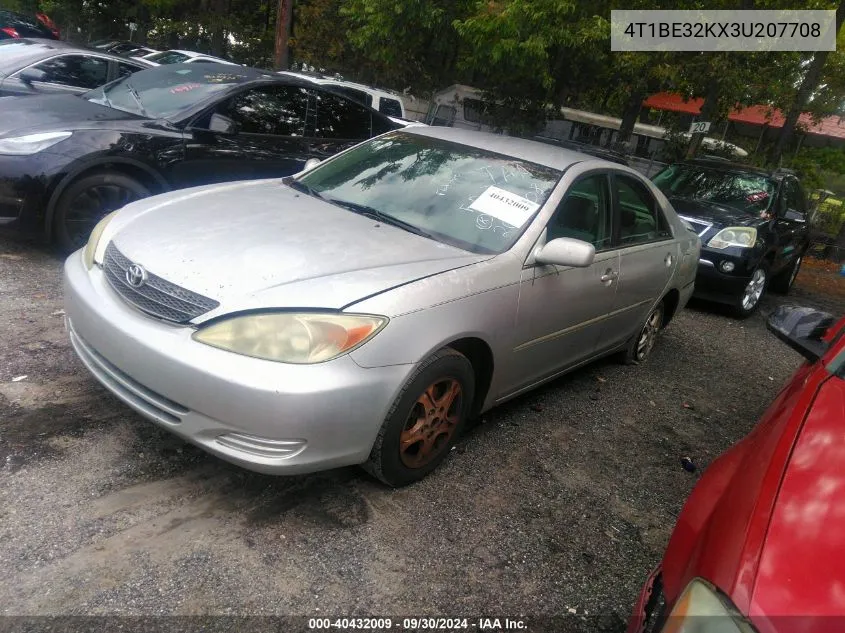 2003 Toyota Camry Le VIN: 4T1BE32KX3U207708 Lot: 40432009