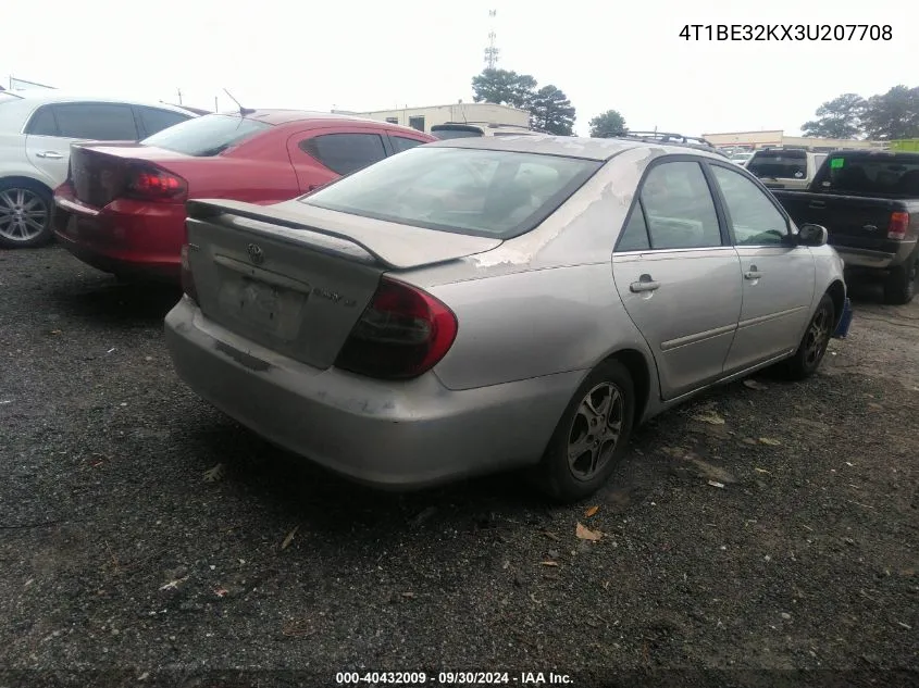 2003 Toyota Camry Le VIN: 4T1BE32KX3U207708 Lot: 40432009