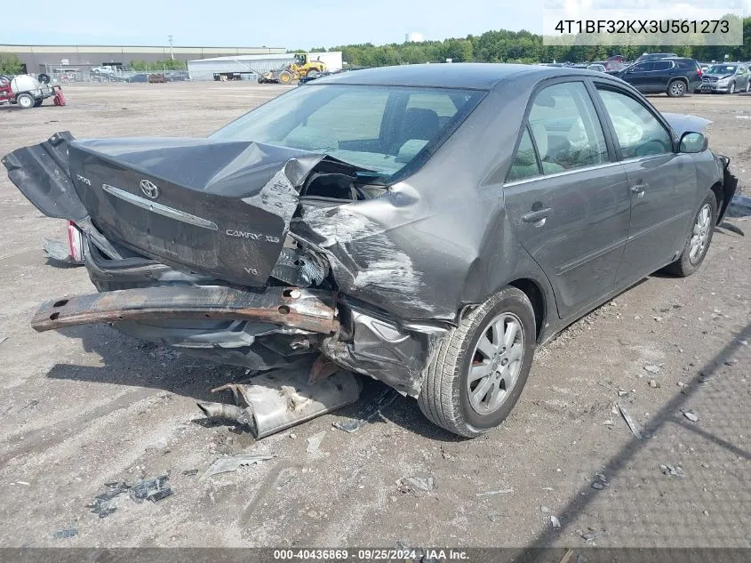 2003 Toyota Camry Xle V6 VIN: 4T1BF32KX3U561273 Lot: 40436869