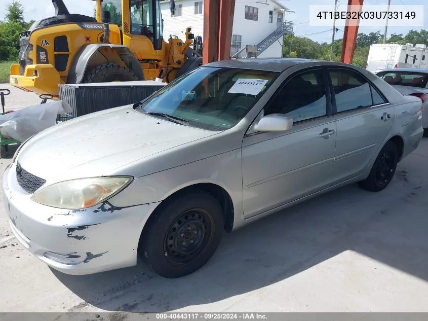 2003 Toyota Camry Le VIN: 4T1BE32K03U733149 Lot: 40443117