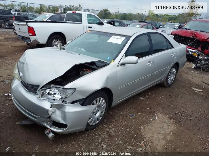 2003 Toyota Camry Xle VIN: 4T1BE30KX3U733789 Lot: 40446658