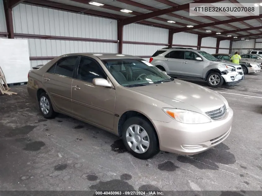 2003 Toyota Camry Le VIN: 4T1BE32K63U207088 Lot: 40450963