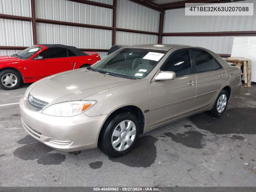 2003 Toyota Camry Le VIN: 4T1BE32K63U207088 Lot: 40450963