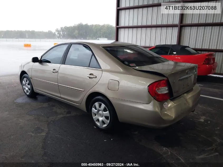 2003 Toyota Camry Le VIN: 4T1BE32K63U207088 Lot: 40450963