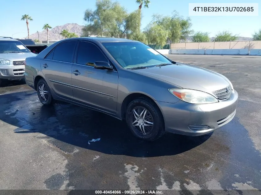 2003 Toyota Camry Le VIN: 4T1BE32K13U702685 Lot: 40454066