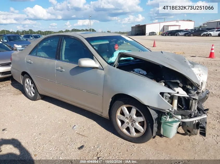 2003 Toyota Camry Xle VIN: 4T1BE32K73U251066 Lot: 40456417