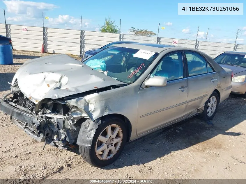 2003 Toyota Camry Xle VIN: 4T1BE32K73U251066 Lot: 40456417