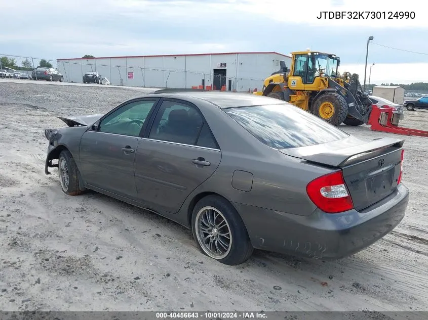 2003 Toyota Camry Se VIN: JTDBF32K730124990 Lot: 40456643