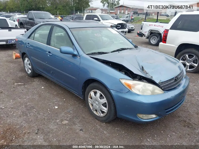 2003 Toyota Camry Xle VIN: 4T1BE30K73U687841 Lot: 40457890