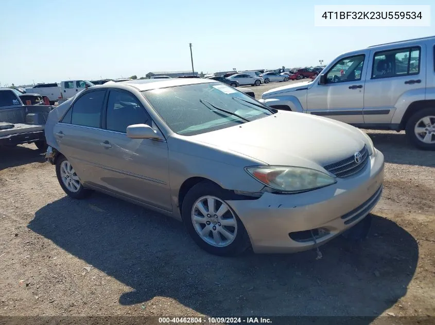 2003 Toyota Camry Le/Xle/Se VIN: 4T1BF32K23U559534 Lot: 40462804