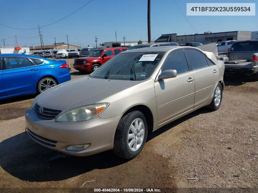 2003 Toyota Camry Le/Xle/Se VIN: 4T1BF32K23U559534 Lot: 40462804