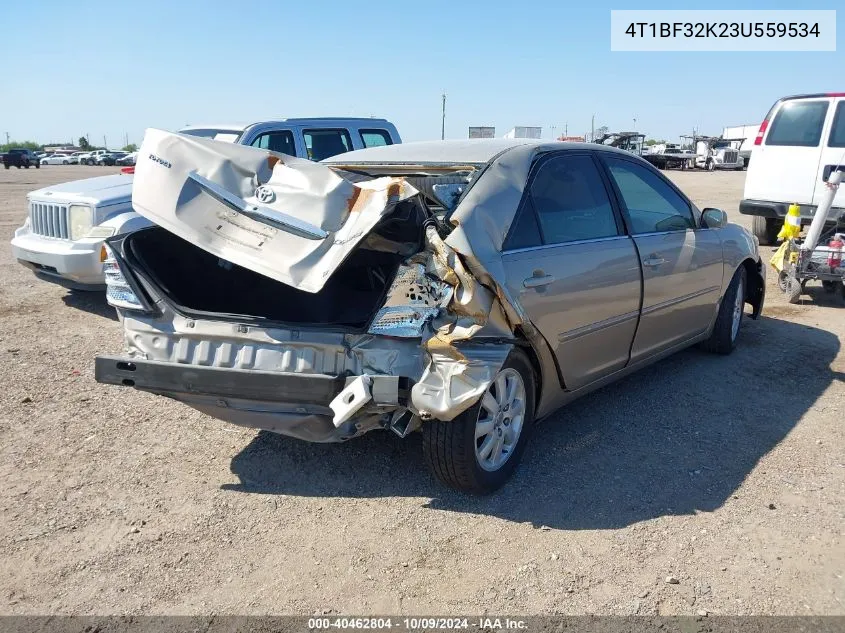 2003 Toyota Camry Le/Xle/Se VIN: 4T1BF32K23U559534 Lot: 40462804