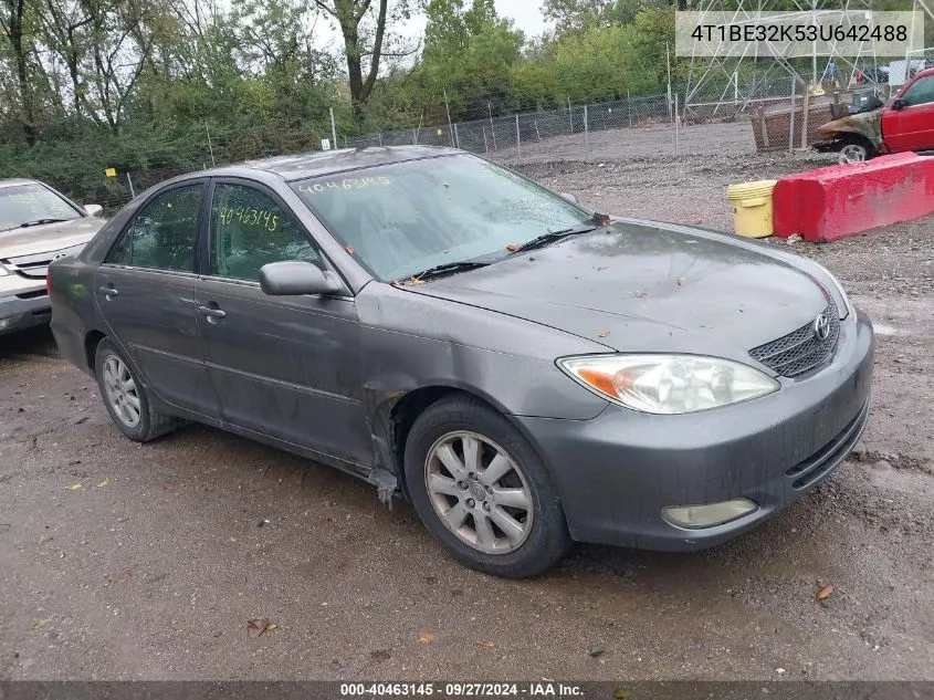 2003 Toyota Camry Xle VIN: 4T1BE32K53U642488 Lot: 40463145