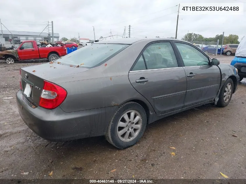 2003 Toyota Camry Xle VIN: 4T1BE32K53U642488 Lot: 40463145