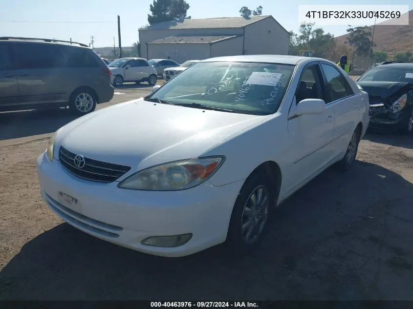 2003 Toyota Camry Xle V6 VIN: 4T1BF32K33U045269 Lot: 40463976