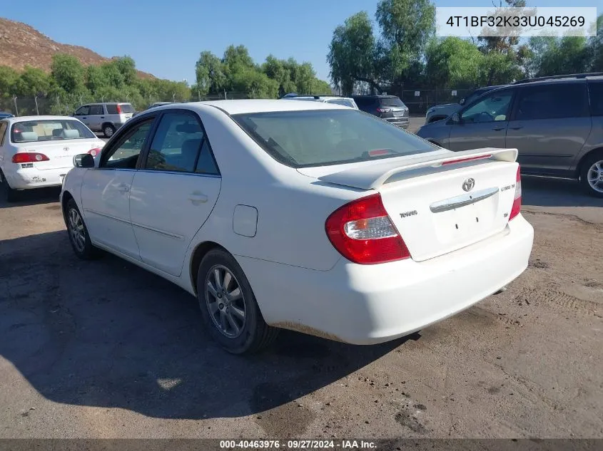 2003 Toyota Camry Xle V6 VIN: 4T1BF32K33U045269 Lot: 40463976