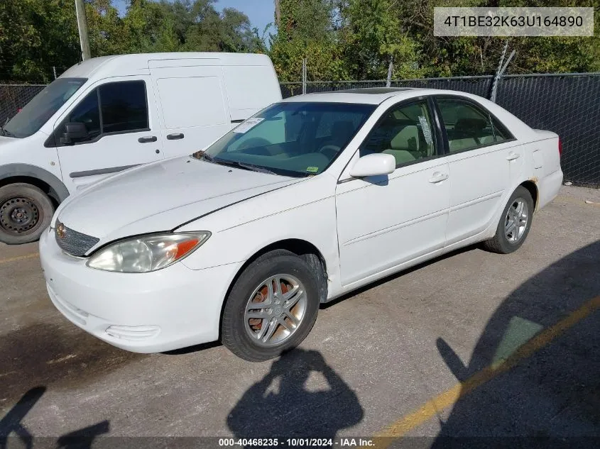 2003 Toyota Camry Le/Xle/Se VIN: 4T1BE32K63U164890 Lot: 40468235