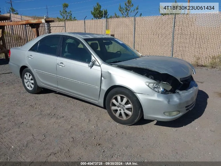 4T1BF30K23U061434 2003 Toyota Camry Xle V6