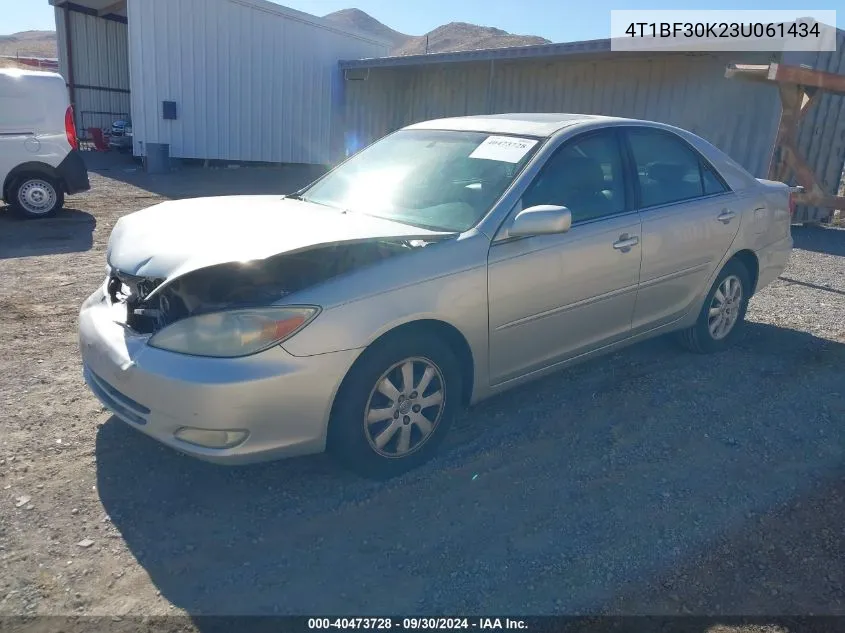 2003 Toyota Camry Xle V6 VIN: 4T1BF30K23U061434 Lot: 40473728