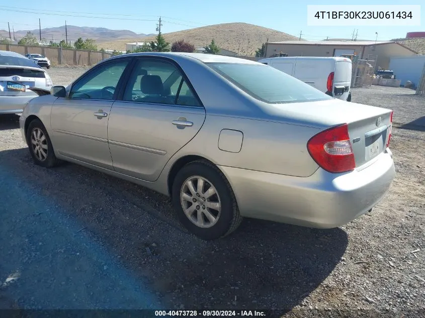 2003 Toyota Camry Xle V6 VIN: 4T1BF30K23U061434 Lot: 40473728