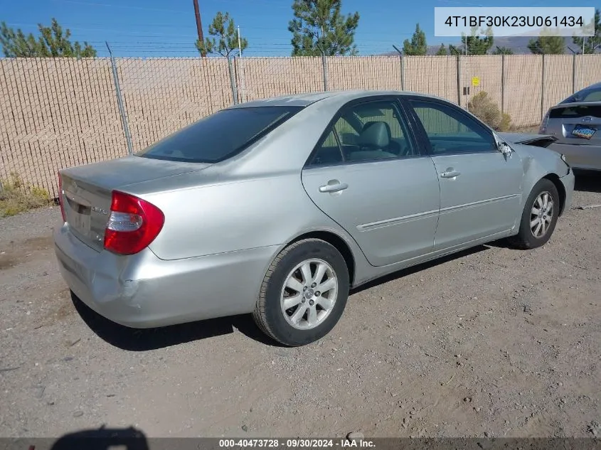 2003 Toyota Camry Xle V6 VIN: 4T1BF30K23U061434 Lot: 40473728