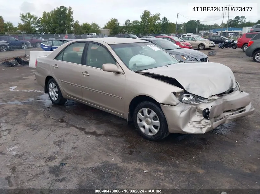 2003 Toyota Camry Le VIN: 4T1BE32K13U673477 Lot: 40473806