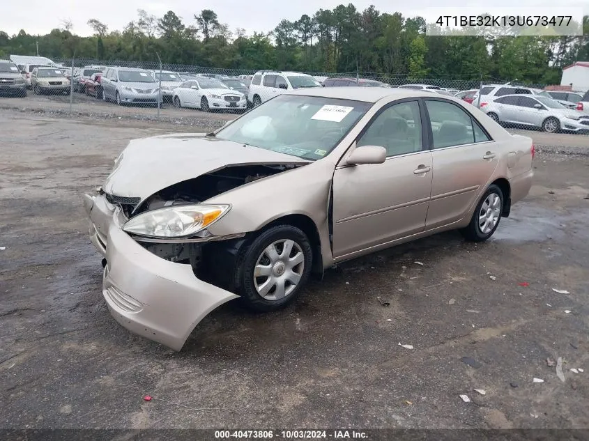 2003 Toyota Camry Le VIN: 4T1BE32K13U673477 Lot: 40473806