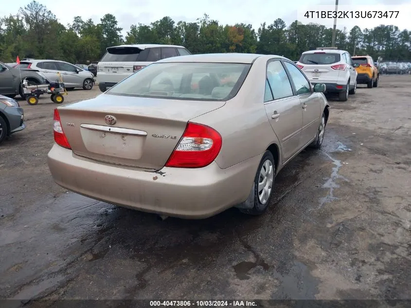 2003 Toyota Camry Le VIN: 4T1BE32K13U673477 Lot: 40473806