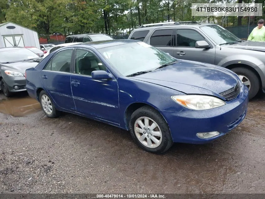 2003 Toyota Camry Xle VIN: 4T1BE30K83U154980 Lot: 40479014