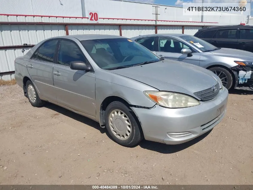 2003 Toyota Camry Le VIN: 4T1BE32K73U674360 Lot: 40484389