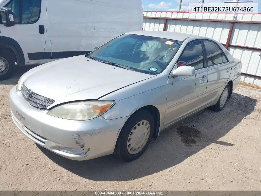 2003 Toyota Camry Le VIN: 4T1BE32K73U674360 Lot: 40484389