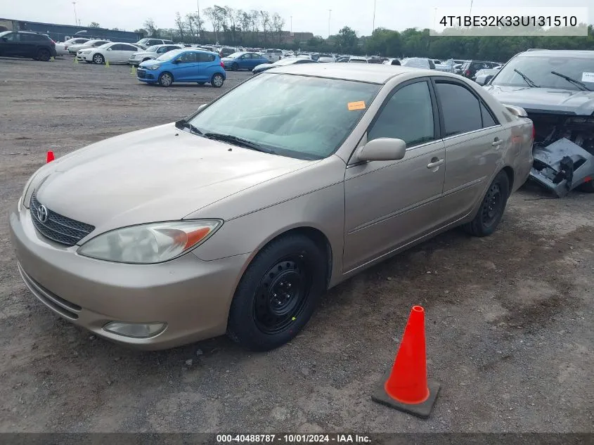 2003 Toyota Camry Xle VIN: 4T1BE32K33U131510 Lot: 40488787