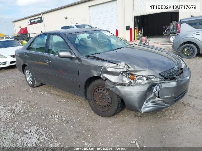 2003 Toyota Camry Le VIN: 4T1BE32K43U717679 Lot: 40492838