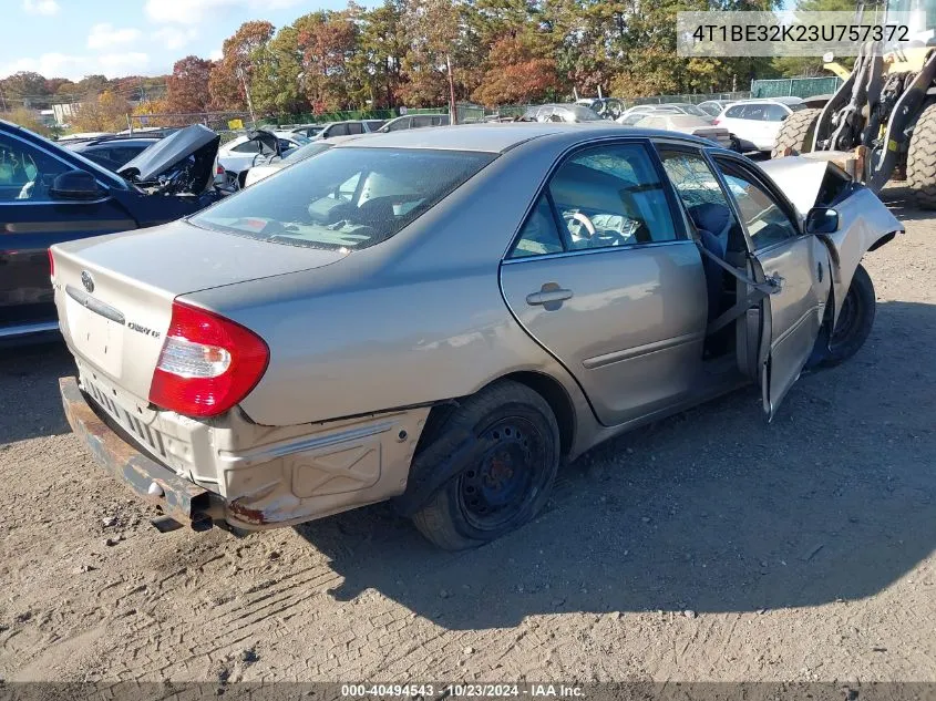 2003 Toyota Camry Le VIN: 4T1BE32K23U757372 Lot: 40494543