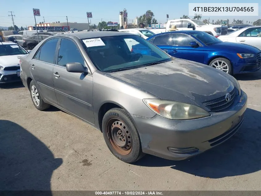 2003 Toyota Camry Le VIN: 4T1BE32K13U704565 Lot: 40497774