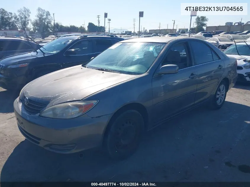 2003 Toyota Camry Le VIN: 4T1BE32K13U704565 Lot: 40497774