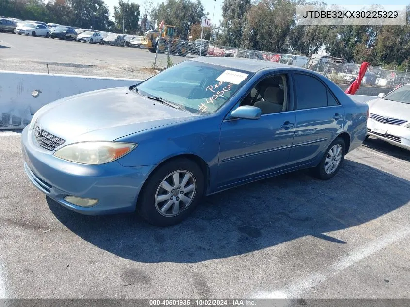 JTDBE32KX30225329 2003 Toyota Camry Xle