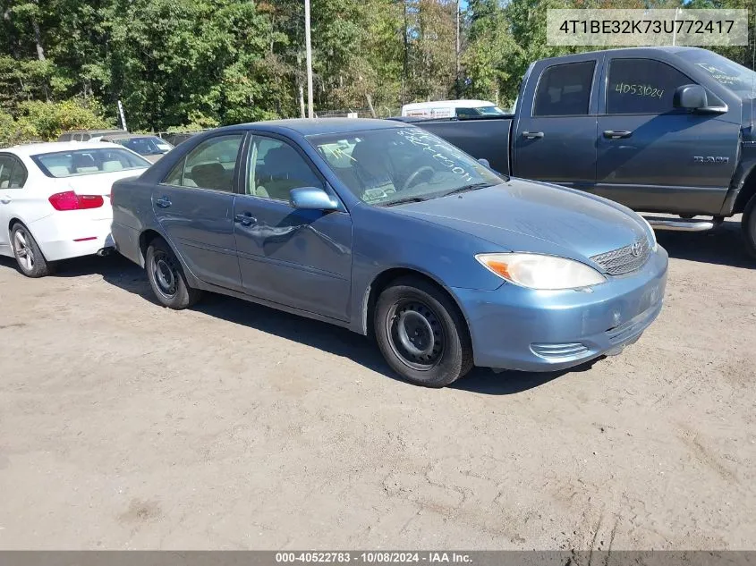 2003 Toyota Camry Le VIN: 4T1BE32K73U772417 Lot: 40522783