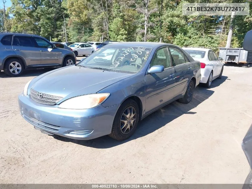 2003 Toyota Camry Le VIN: 4T1BE32K73U772417 Lot: 40522783