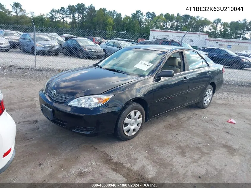 2003 Toyota Camry Le VIN: 4T1BE32K63U210041 Lot: 40530948