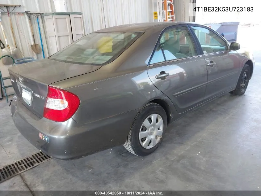 2003 Toyota Camry Le VIN: 4T1BE32K53U723183 Lot: 40542050